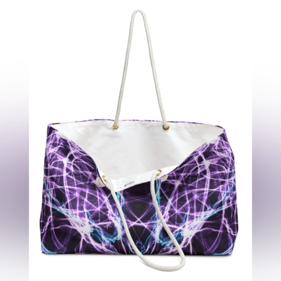 EDITED EDITION Electric Purple Psychedelic Weekender Bag - Picture 2 of 5